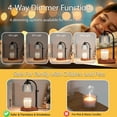thumbnail image 4 of Candle Warmer Lamp with Timer Dimmer, Birthday Gifts for Women Mom Sister, House Warming Gifts Vintage Home Decor, Adjustable Height Wax Melt Warmer for Jar Candles with 2 Bulbs, 4 of 9