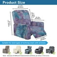thumbnail image 3 of Renewold Marble Violet Blue Stretch Recliner Couch Cover Heavy Duty Reclining Chair Cover 4 Pieces Lazy Boy Recliner Chair Slipcover Thick Soft Furniture Protector, 3 of 8