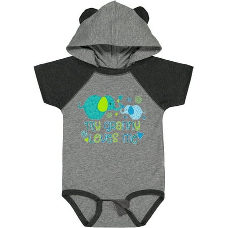 

Inktastic My Granny Loves Me- Cute Elephants Gift Baby Boy or Baby Girl Bodysuit