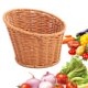 thumbnail image 1 of Canasta redonda tejida Sirviendo la bandeja de fruta decorativa hecha a mano Cesta de alimentos de fruta Cesta de verduras para el almacenamiento de 16x12x9cm, 1 of 8