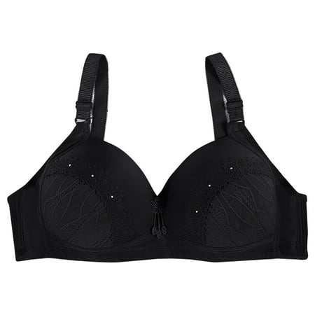 (2-Pack) Puawkoer Women s Underwear Push Up Womens Bras Push UpUnderwireSteel Ring Comfort Womens Wireless Bra Adjustable Bra Sports Bra Woman s Sports Bra S