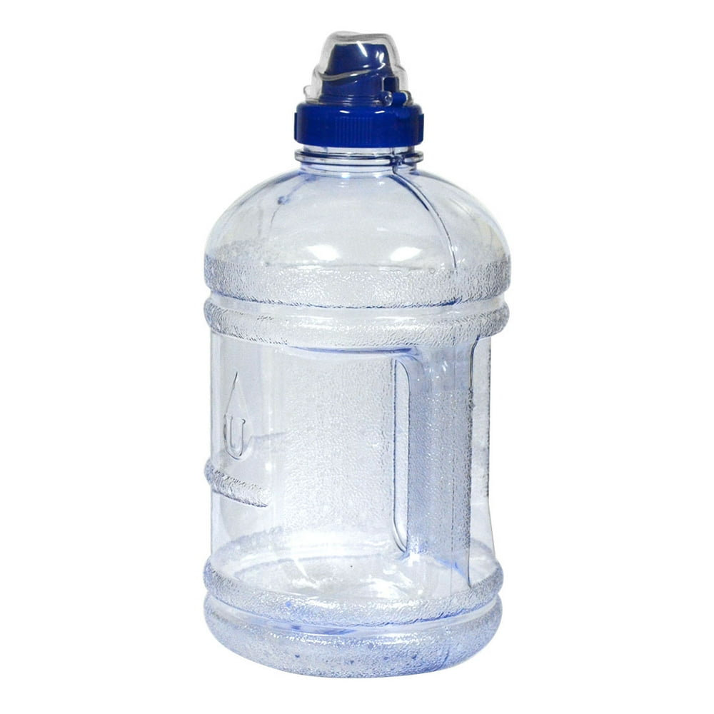 1/2 Gallon BPA FREE Reusable Plastic Drinking Water Bottle w/ Stainless