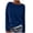 Dark Blue, variant on Women's Knitted Sweater Vintage Long Sleeve Boat Neck Retro Lightweight Pullover Top For Fall Winter Solid Color Trendy Casual Sweater Tops /Purple