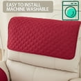 thumbnail image 6 of Recliner Chair Cover, Sofa Armrest Cushion Headrest with 2 Storage Pockets, Sofa Furniture Protector, Waterproof Scratch Resistive Anti-Slip Recliner Slipcovers for Dogs Cats, 6 of 7