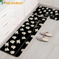 thumbnail image 5 of Happy Haloween Kitchen Mat Set of 2, Black Spooky Decorative Funny Text Kitchen Rug, Holiday Anti Fatigue Waterproof Stain Resistant Floor Rug Non Slip Cushioned Floor Mat 17x29 and 17x47 in, 5 of 6