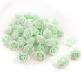 thumbnail image 1 of Artificial Rose Flor Decoración Bouquet Fallo Flowers Guirnalda Accesorio Artesanía para la propuesta de compromiso Paquete verde claro de cumpleaños de 500 Eigraketly HA010900-13, 1 of 7