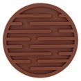 thumbnail image 2 of Round Silicone Drink Coaster, 10cm Heat Resistant Table Mat, Non Slip Cup Pad – Multiple Colors, Coffee, 2 of 5