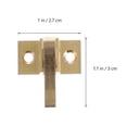 thumbnail image 4 of 2 Ensembles de Verrous de Porte d'Armoire en Laiton Robustes avec Vis de Montage, 4 of 6