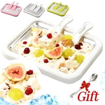 YOTQUSKI Ice Cream Roll Maker Electric with 7.59 in Spoon, Instant Cold Plate Ice Cream Maker, Ice Cream Roll Maker Kit with Two shovels for Making Rolled Ice Cream Frozen Yogurt Sorbet