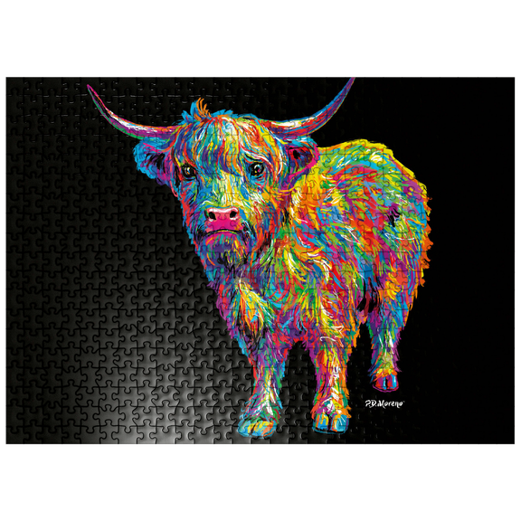 MyPuzzle - Highland Cow - Premium 500 Piece Jigsaw Puzzle for Adults
