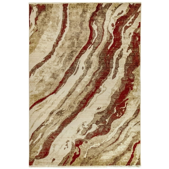 Liora Manne Calais Dunes Indoor Rug Red 8'10"X11'9"