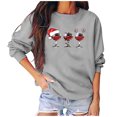 thumbnail image 1 of Sudaderas de Cuello Redondo de Navidad Para Mujer Top Suelto de Manga Larga Con Estampado de Moda Odeerbi  ODB210019, 1 of 4