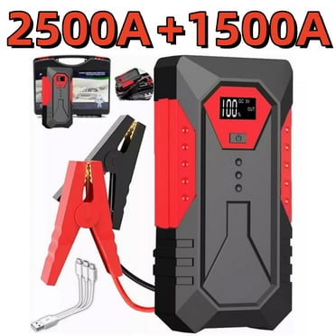 Car Battery Jump Starter, 4000A Car Battery Jump Starter Box for Car, portable car jump starter for 12V jump pack vehicles (6.0L gasoline&4.0/5.0L diesel engines) with display fast charging&led light
