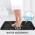 thumbnail image 6 of Musical Symbols 3 Piece Bathroom Rugs Set, Bath Mat + Contour Mat + Toilet Seat Cover, Non-Slip Soft Microfiber Music Theme Bathmat for Tub Shower Room Decor, Machine Washable, 6 of 6