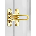 thumbnail image 6 of Door Reinforcement Lock, 1 Pack, Inward Swinging Inside Doors Flip Lock Home Reinforcement Lock for Swing-in Doors, Front Door, Hotel Door, Thicken Solid Aluminium Alloy, 6 of 6