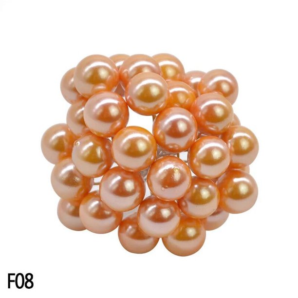 Miniflores artificiales de plástico con perlas, estambres de cereza, fruta para boda, fiesta de Navidad, regalo artesanal, Decoración de Coronas, 100 unidades por lote
