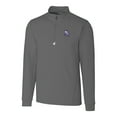 thumbnail image 2 of Men's Cutter & Buck Gray New Hampshire Fisher Cats Traverse Stretch Quarter-Zip Pullover Top, 2 of 3