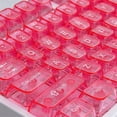 thumbnail image 3 of Juego de Teclas de Gelatina Transparente, 115 Teclas, Teclas Personalizadas de Color Rosa, Teclas de Punto de Conmutación MX para Teclado Mecánico Artesanal, 3 of 6