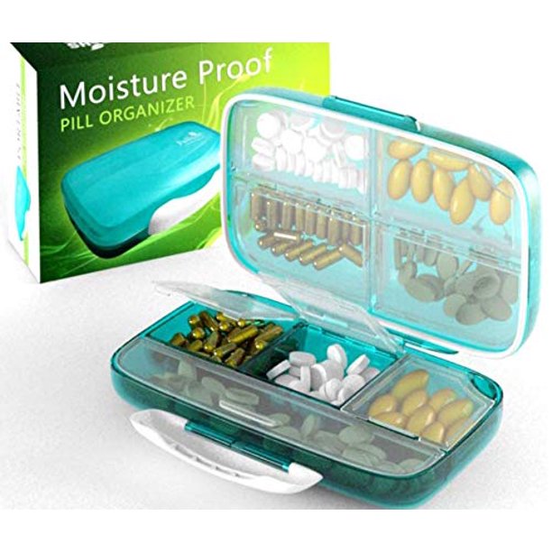 Moisture Proof Pill Organizer Airtight Pill Box WaterProof Large Pill