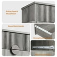 thumbnail image 2 of Modern Fluted 4-Drawer Dresser, Chest of Drawers Storage Cabinet for Bedroom Living room, Borders H Metal Legs,Gray Wash, 2 of 8