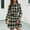 Black, variant on Pntutb Summer Dress for Women 2024 Fashion Women'S Casual Long Sleeve Dressturndown Collar Button Patchwork Print Dresses