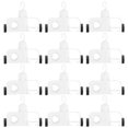 thumbnail image 1 of Blind Accessories Vertical Blind Carrier Repair Kit Silent Operation Modern Style For Bedroom Living Room Office School 12Pcs, 1 of 5