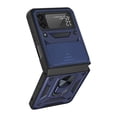 thumbnail image 2 of Estuche Para Teléfono Compatible Con Samsung Galaxy Z Flip 3 Tpu Soporte De Anillo De Metal Magnético Cubierta De Estuche A Prueba De Golpes sonducket EL016467-01, 2 of 5
