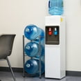 thumbnail image 2 of Mind Reader Water Jug Stand, Holds Three 5 Gallon Jugs, Metal, 13.5"L x 13.5"W x 28.75"H, Silver, 2 of 8