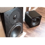 رف كتب SVS Prime، مكبر صوت مرجعي، مكبر صوت عالي التردد من الألومنيوم، مكبر صوت 6.5 بوصة - زوج - أسود لامع للبيانو