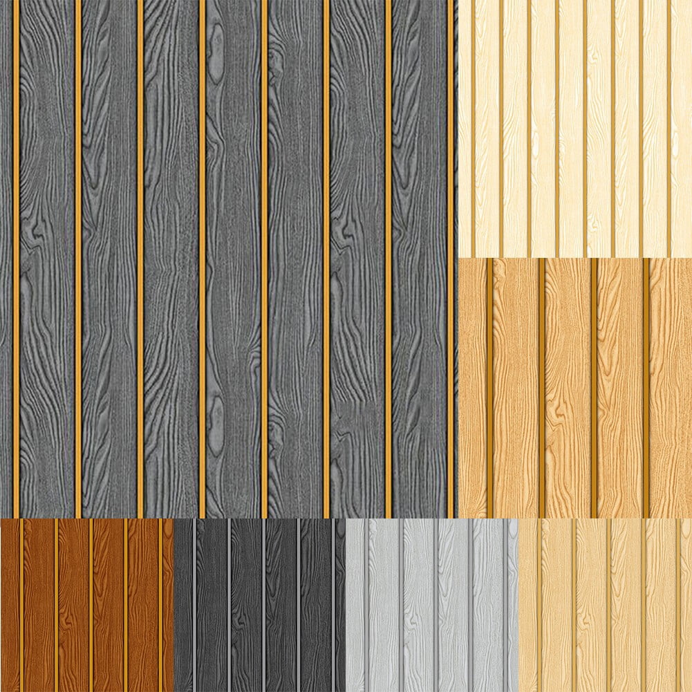 0.53*9.5M Modern Chinese 3D Imitation Wood Grain Wallpaper Decoration Wallpaper