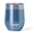 thumbnail image 2 of Contigo Gobelet à Vin en Acier Inoxydable avec Couvercle Anti-Éclaboussures 12oz. 2 Pack Glace Foncée & Acier Inoxydable, 2 of 5
