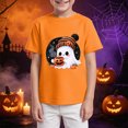 thumbnail image 4 of KPVEVIQ Toddler Boy Girl Pumpkin Print Spooky Halloween T-Shirt Short Sleeve Kids Fun Tops, 4 of 6