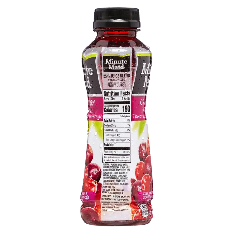 Minute Maid Cranberry Grape, 12 Oz, Quantity 24