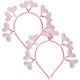 thumbnail image 1 of 2 Pcs Hair Accessories Girls Valentines Day Hair Band Heart Headbands Girls Valentines Party Headbands Valentines Headdress, 1 of 3