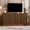 Walnut, variant on Spaco 59" Modern Wavy Sideboard, Curved Contour 4-Door Storage Cabinet for Kitchen, Bedroom & Living Room, 59.0"L x 15.7"W x 27.7"H, Brown