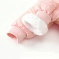 thumbnail image 4 of Favoffer Baby Girls Boys Thick Jumpsuit Snowsuit Newborn Winter Clothes Romper Infant Hooded Fleece Coat Jacket Outwear for Daily Wear, Home, Photoshoots, Holiday Gatherings 3M-2Y, 4 of 7