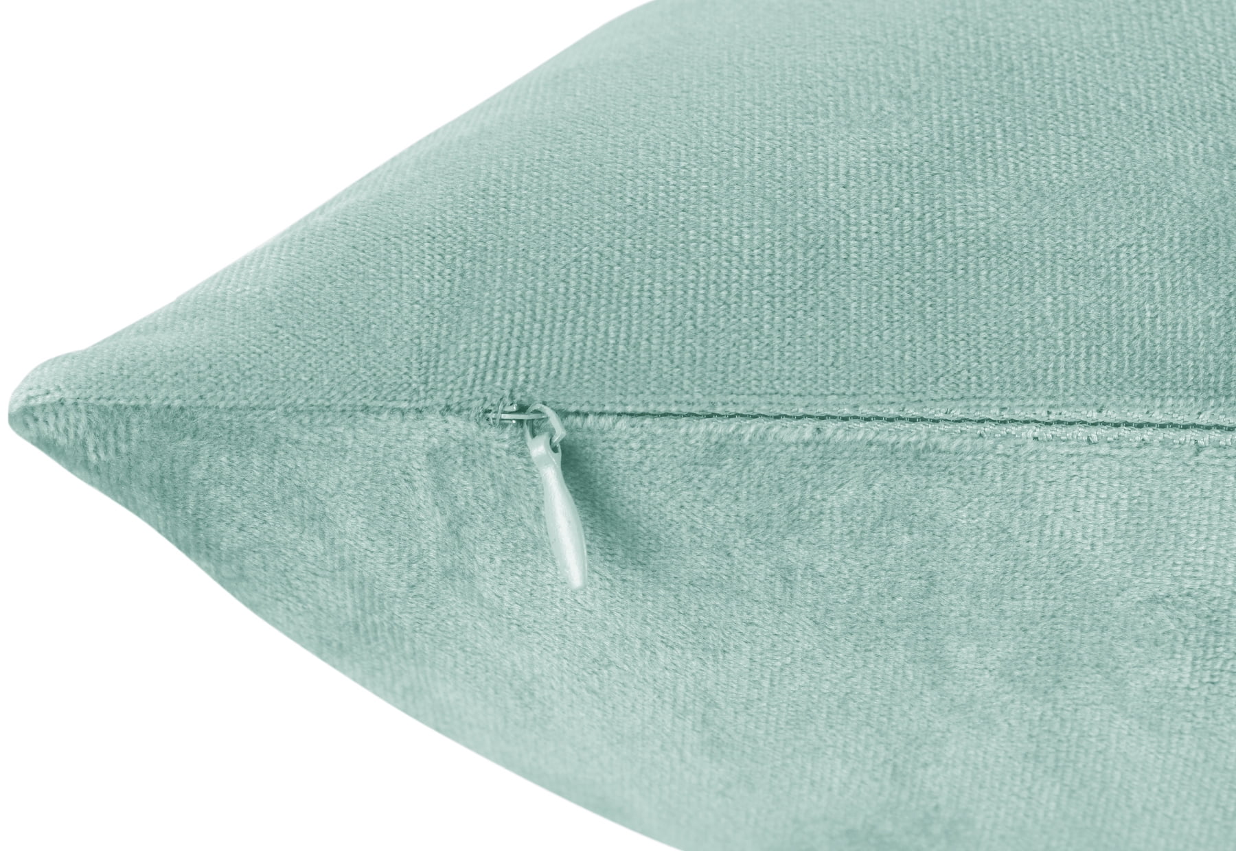 Clara Clark Plush Solid Decorative Microfiber Square Throw Pillow Cover with Throw Pillow Insert for Couch, Aqua, 26"x26"", 4 Piece Decorative Soft Throw Pillow Set
