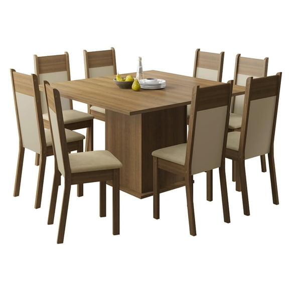 Juego de Comedor Madesa Panamá Mesa con 8 Sillas Madesa XB045355ZX