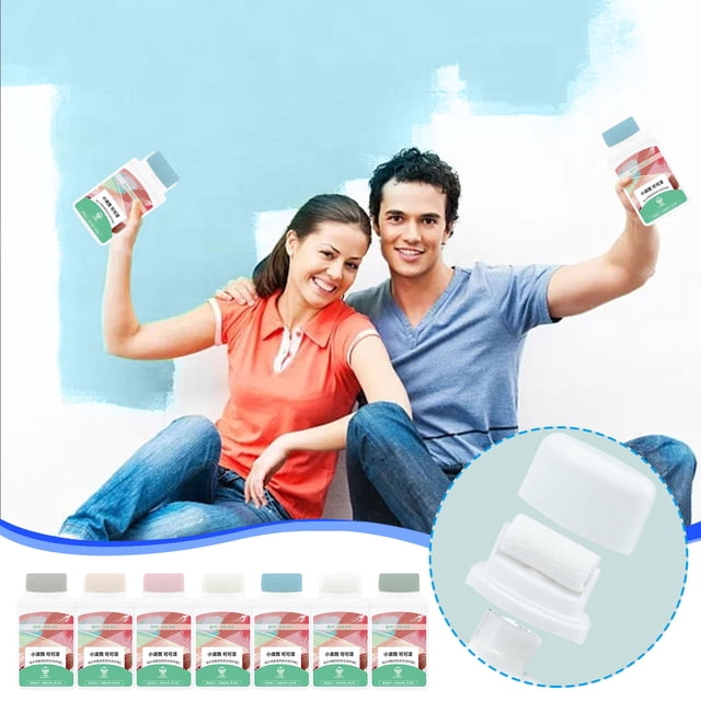 Vaidha Small Roller Paint, Clean Taste, Environmentally Friendly Paint, Wall Coating, Graffiti Repair, Small Roller Brush 100ml