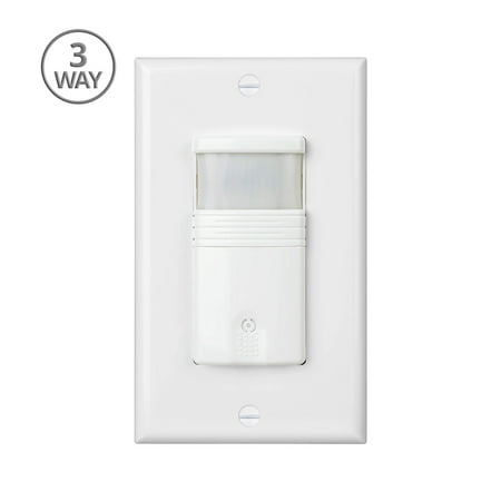 3-Way Motion Sensor Light Switch Neutral Wire Required With Adjustable