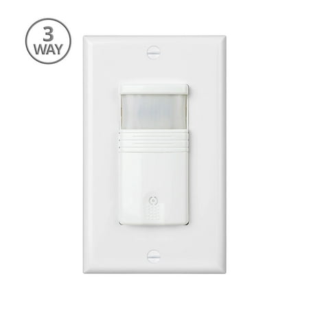 3-Way Motion Sensor Light Switch Neutral Wire Required With Adjustable (Best Motion Sensor Light Switch)