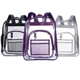 thumbnail image 3 of Mochila Transparente Con Correa Ajustable, Bolso Escolar De Moda De Pvc, Bolsos De Hombro Multibolsillos De Gran Capacidad, Bolsos De Hombro Para La Universidad Y El Hogar Guardurnaity AP007151-01, 3 of 6