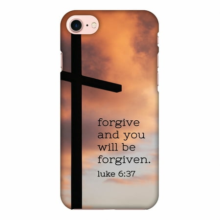 iPhone 8 Case - Bible Wisdom 5, Hard Plastic Back Cover. Slim Profile Cute Printed Designer Snap on Case with Screen Cleaning