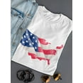 thumbnail image 3 of USA Flag Country Design Women T-Shirt, Female Small, 3 of 4