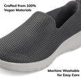 thumbnail image 4 of Tenis Skechers Go Walk Joy para Mujer, Carbón, Talla 7 Extra Ancho, 4 of 7