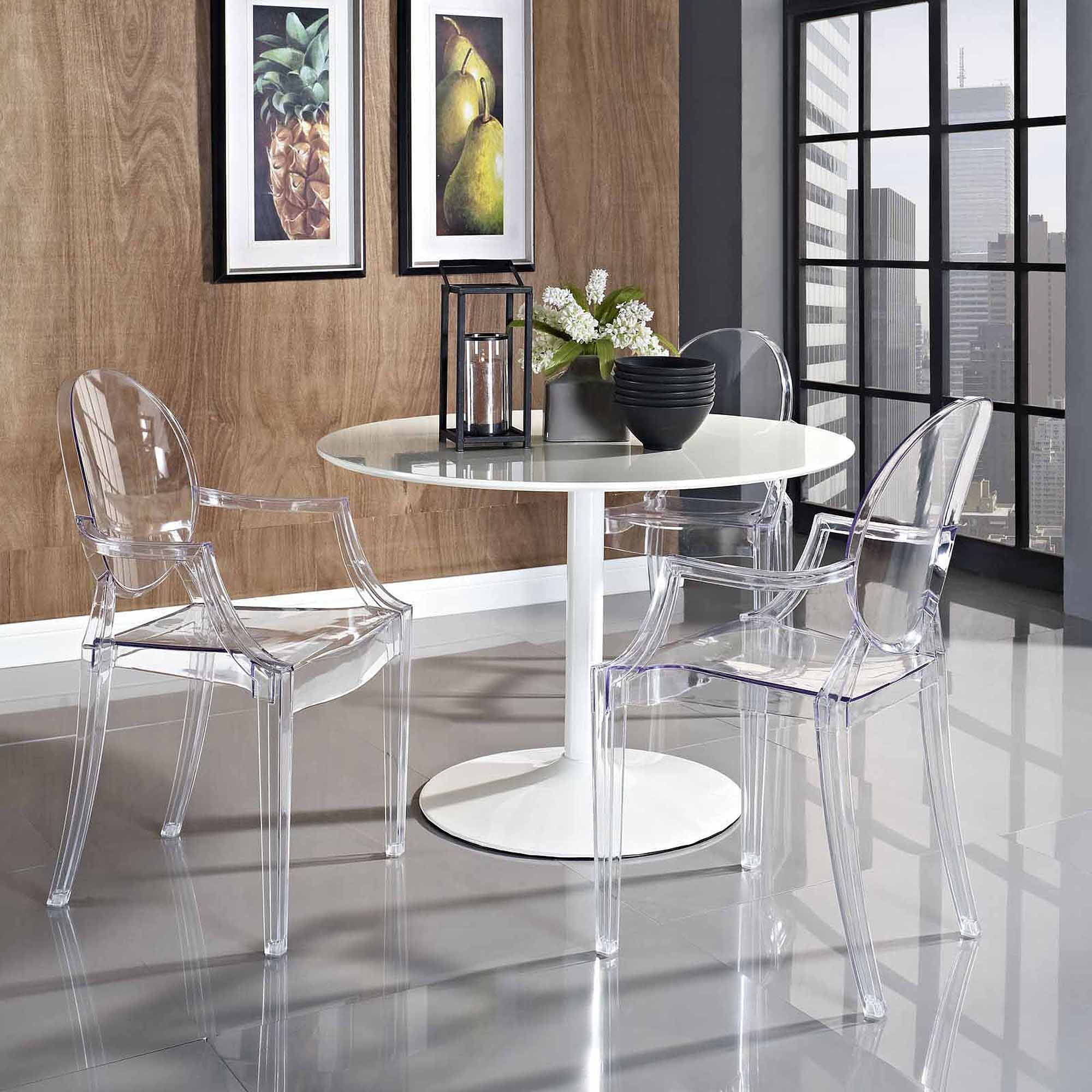 Modway Casper Stackable Dining Armchair Multiple Colors