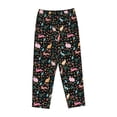 thumbnail image 6 of Uemuo Cute Rabbit And Flower Pattern Women's Wide Leg Palazzo Lounge Pants with Pockets Light Weight Loose Comfy Casual Pajama Pants-Small, 6 of 9