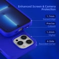 thumbnail image 3 of Compatible with iPhone 13 Pro Case, [Drop Protection] [Anti-Fingerprint] Shockproof Liquid Silicone Cover with Microfiber Lining Phone Case for iPhone 13 Pro 6.1" (2021), Klein Blue, 3 of 13
