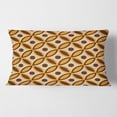 thumbnail image 2 of Designart Retro Ornamental Design V' Mid-Century Modern Throw Pillow - 12x20, 2 of 2