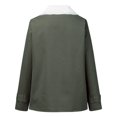 thumbnail image 4 of Pntutb, chaqueta de solapa con botones de felpa compuesta cálida de invierno de talla grande para mujer, prendas de vestir, abrigo, liquidación Pntutb Pntutb-2349, 4 of 6